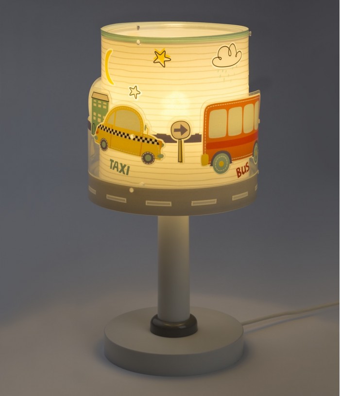 Lampe de chevet pour enfants Baby Travel avions et voitures