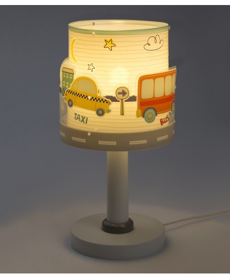 Lámpara de mesita infantil Baby Travel aviones y coches