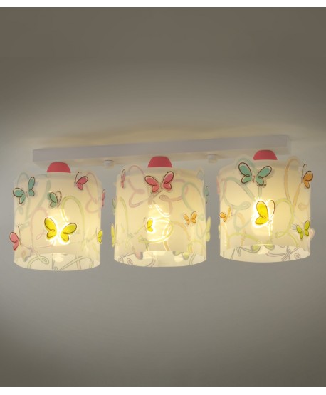Plafonnier à 3 lampes Butterfly Papillon