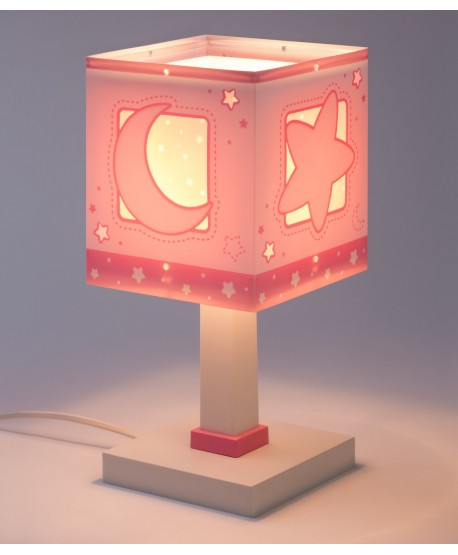 Table lamp for children Moonlight pink