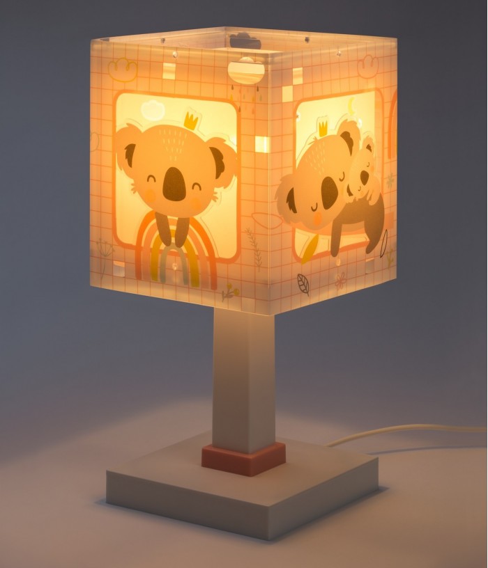 Lampada da comodino per bambini Koala rosa