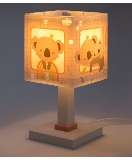 Lampada da comodino per bambini Koala rosa