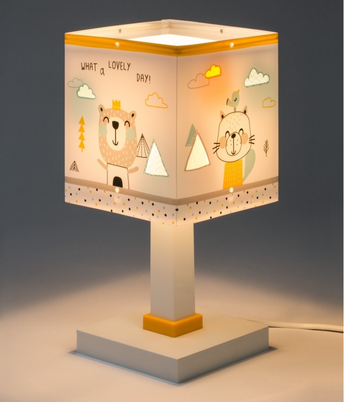 Lampe de chevet pour enfants Hello Little animaux