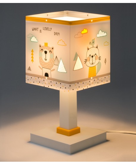 Lampe de chevet pour enfants Hello Little animaux