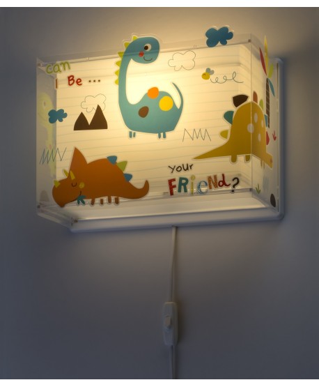 Aplique de pared infantil Dinos Dinosaurios