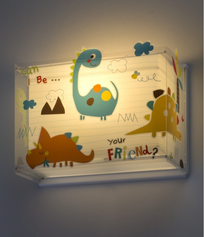 Aplique de pared infantil Dinos Dinosaurios