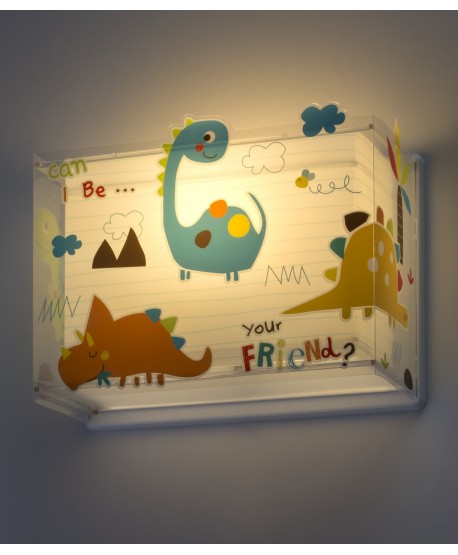 Aplique de pared infantil Dinos Dinosaurios