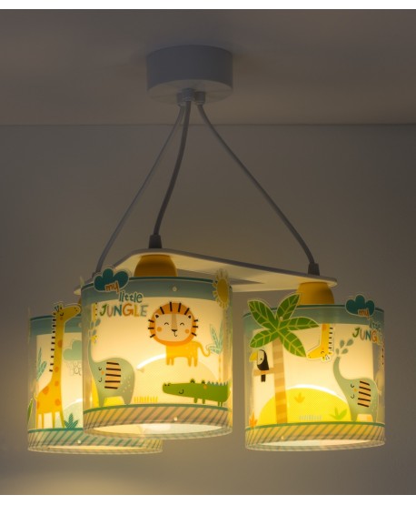 Children 3 light hanging lamp Little Jungle