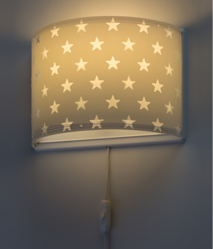 Aplique de pared Stars Estrellas gris