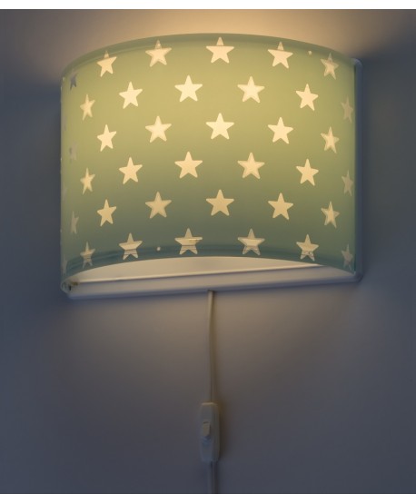 Aplique de pared Stars Estrellas verde