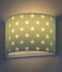 Children's wall lamp Stars green