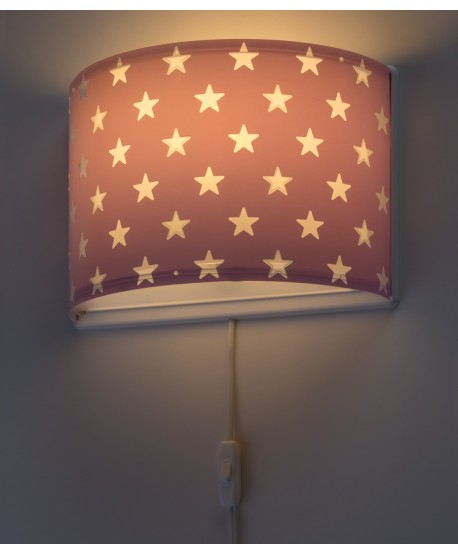 Aplique de pared Stars Estrellas malva