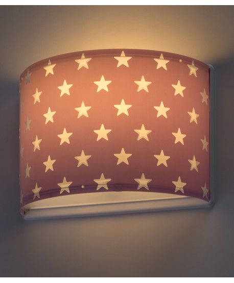 Aplique de pared Stars Estrellas malva