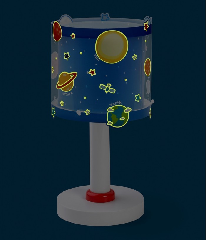 Lampada da comodino per bambini Planets Pianeti sistema solare