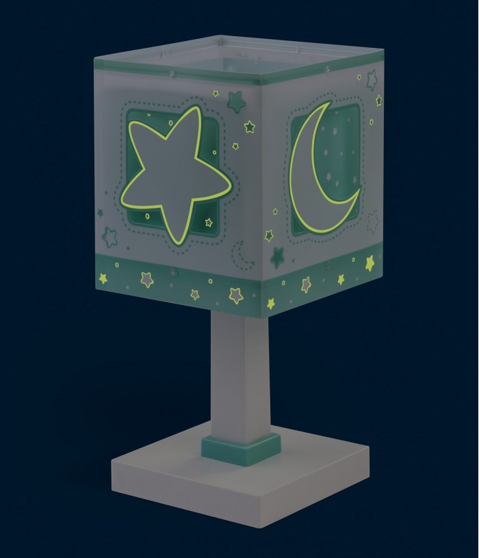Lampe de chevet pour enfants Moonlight vert