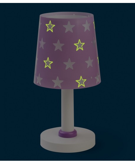 Lámpara de mesa Stars malva