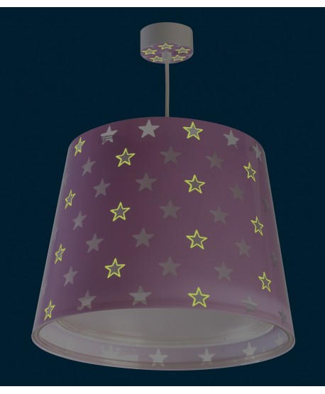 Lámpara de techo Stars Estrellas malva