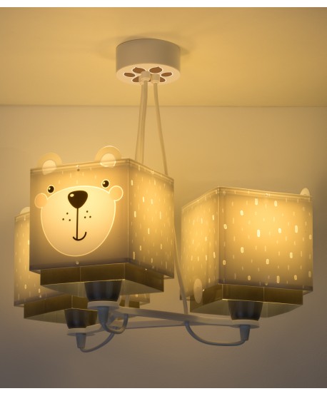 Suspension pour enfants à 3 lampes Little Teddy Petit Ours