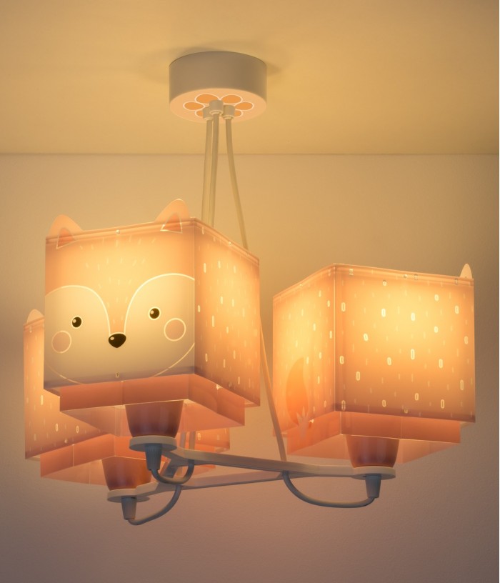 Suspension pour enfants à 3 lampes Little Fox Petit Renarde