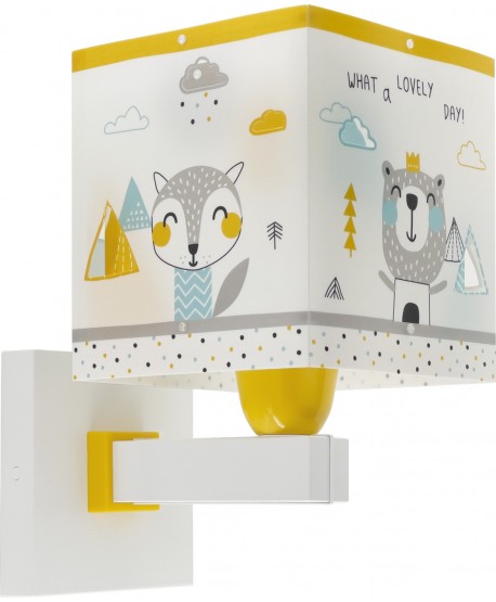 Aplique de pared infantil Hello Little animales bosque