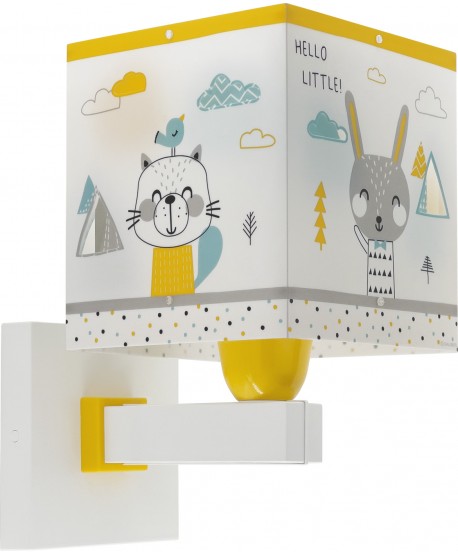 Aplique de pared infantil Hello Little animales bosque