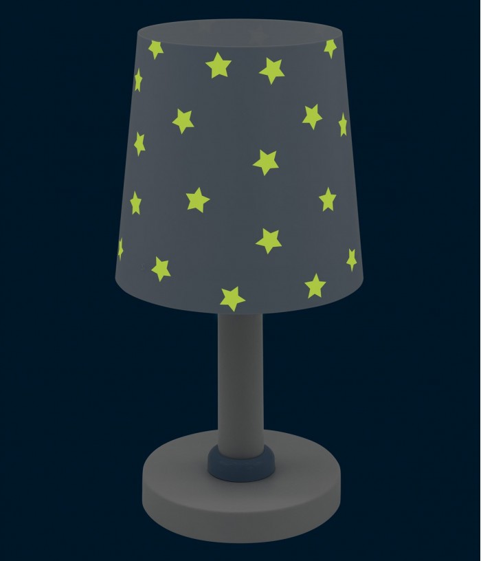 lampara infantil de mesa Star Light azul