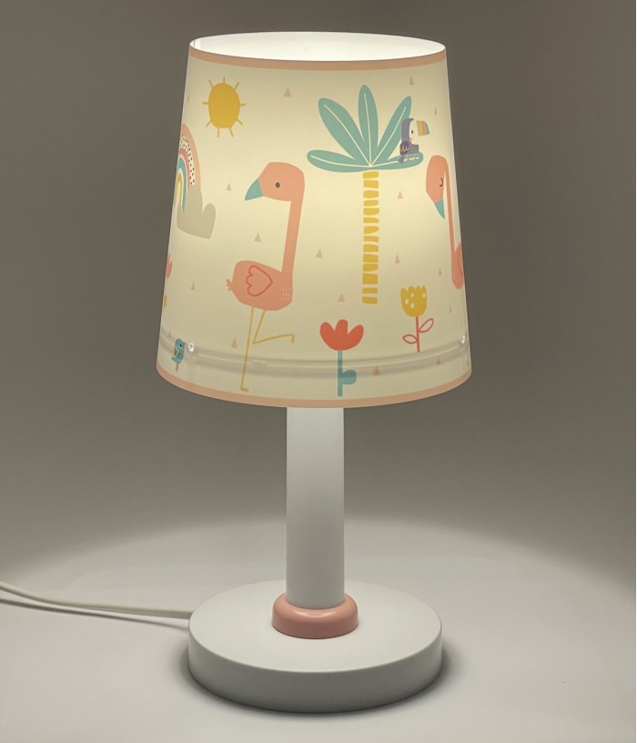 Lámpara de mesa infantil Flamingo