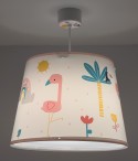 Candeeiro infantil de teto Flamingo