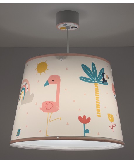 Lámpara infantil de techo Flamingo
