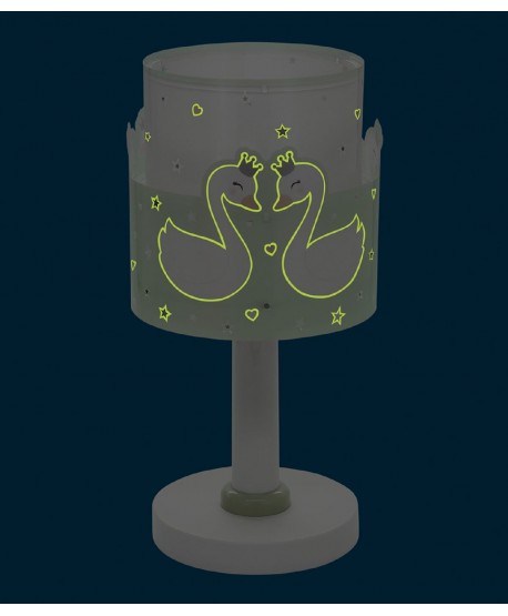 Lampe de chevet Sweet Love Cygne vert