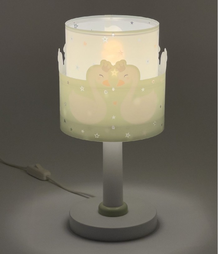 Lampe de chevet Sweet Love Cygne vert