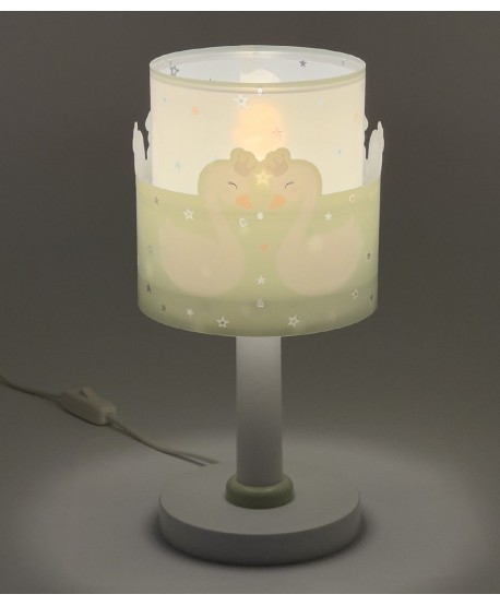 Lampe de chevet Sweet Love Cygne vert