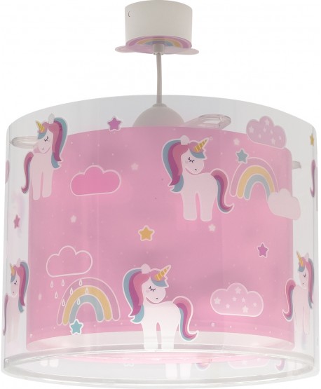 Lámpara infantil de techo Unicorns