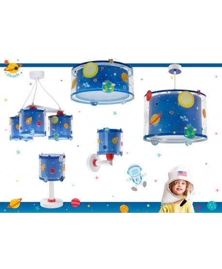 Aplique de pared infantil Planets Planetas sistema solar