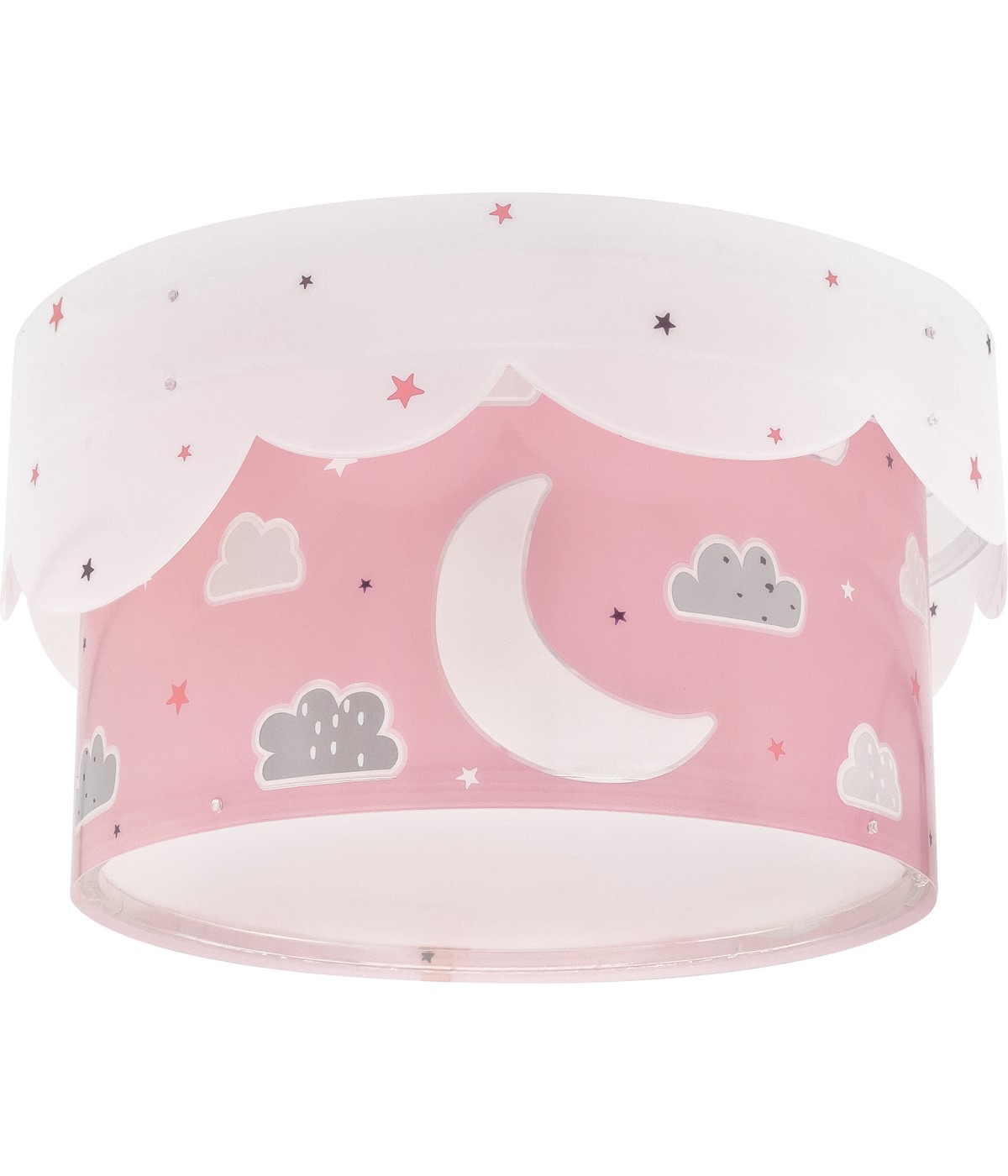 Plafoniera per bambini Moon Luna rosa