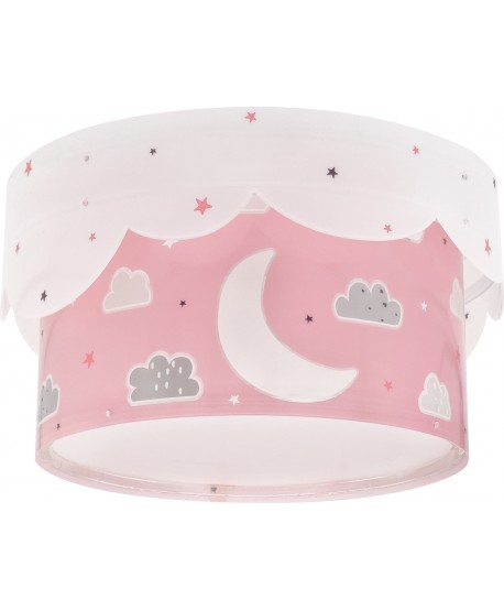 Plafon De Tecto infantil Moon Lua rosa