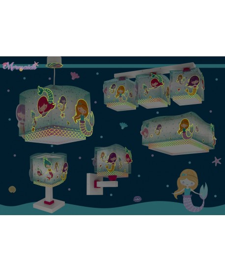 Lámpara de mesa infantil Mermaids Sirenas