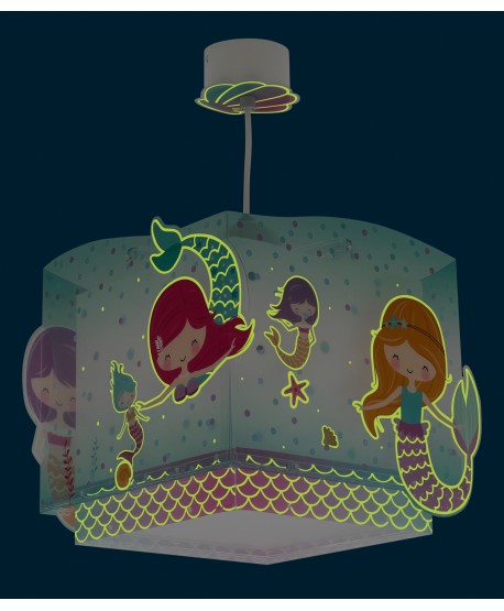 Lámpara de techo infantil Mermaids Sirenas