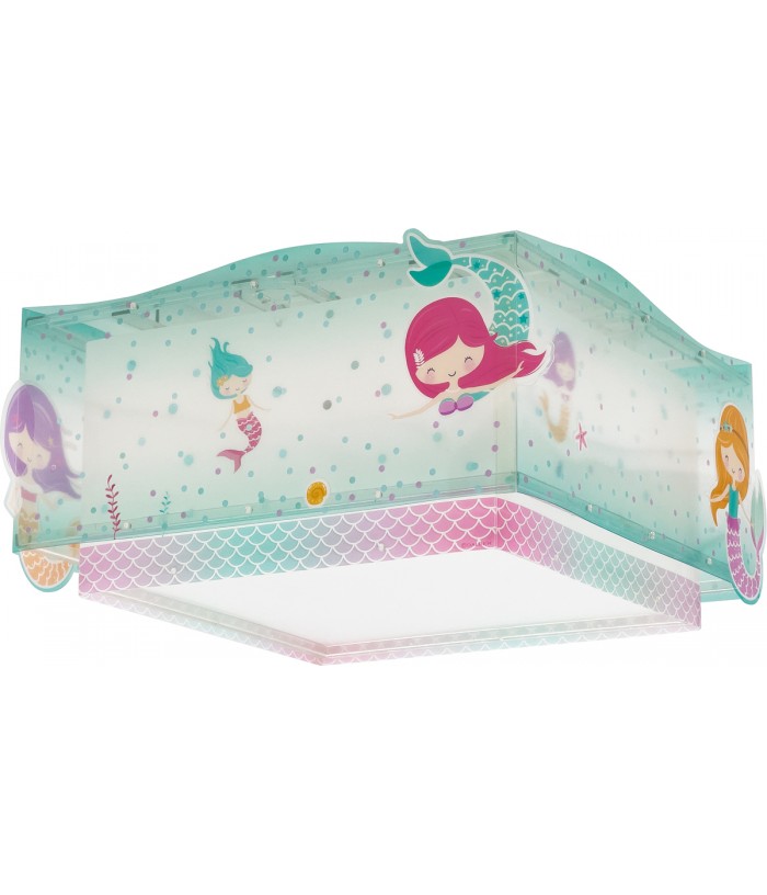 Plafón de techo infantil Mermaids Sirenas