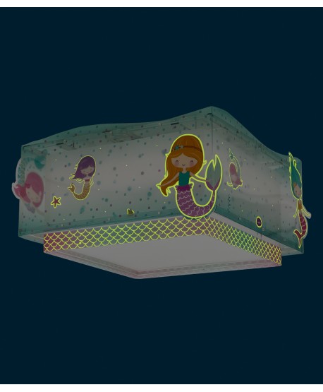 Plafón de techo infantil Mermaids Sirenas
