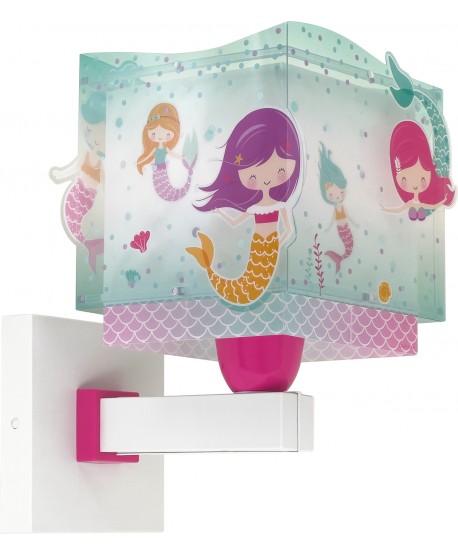 Aplique de pared infantil Mermaids Sirenas