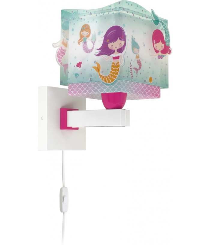 Aplique de pared infantil Mermaids Sirenas