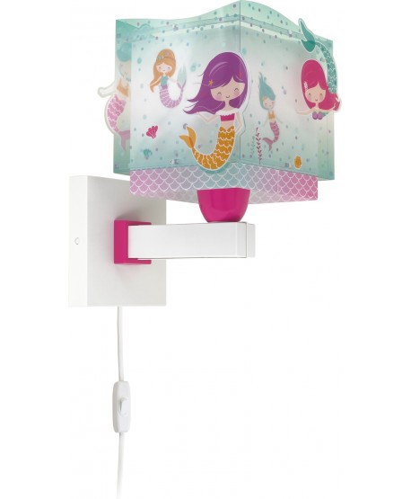 Aplique de pared infantil Mermaids Sirenas