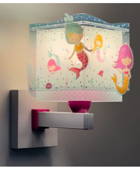 Aplique de pared infantil Mermaids Sirenas