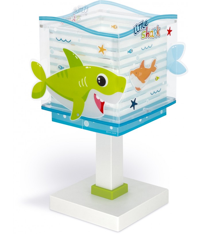 Lámpara de mesa infantil Little Shark Pequeño Tiburón