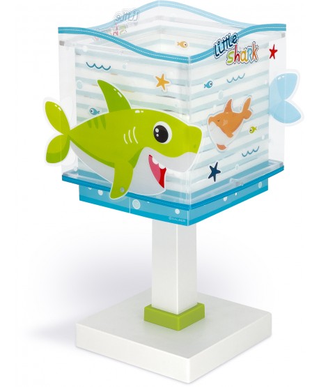 Lámpara de mesa infantil Little Shark Pequeño Tiburón