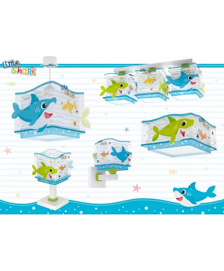 Lámpara de mesa infantil Little Shark Pequeño Tiburón