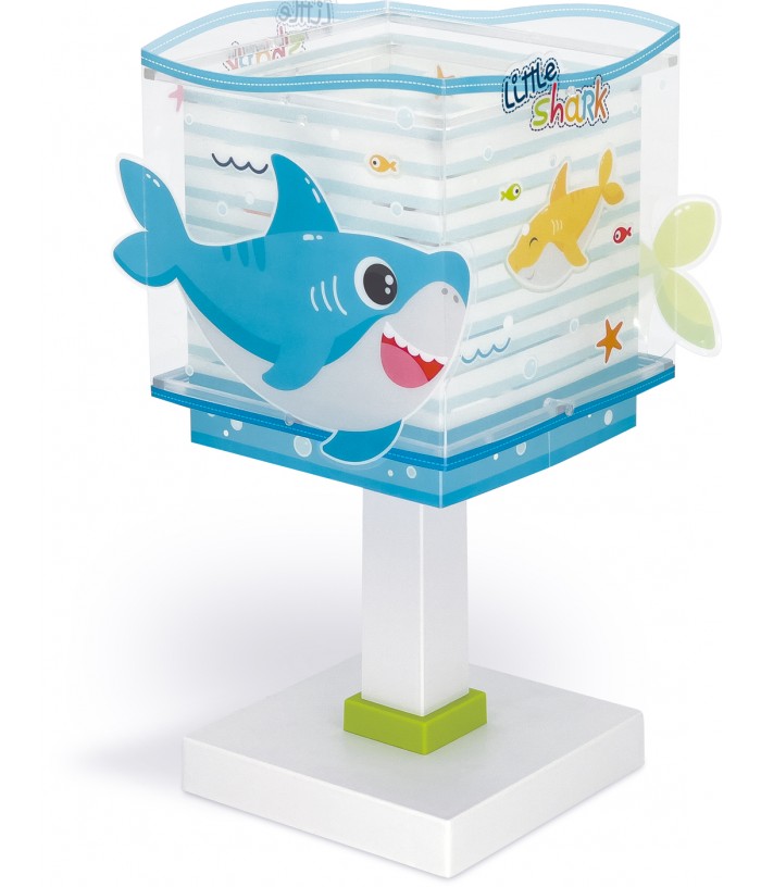 Lámpara de mesa infantil Little Shark Pequeño Tiburón