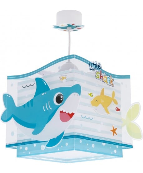 Lámpara de techo infantil Little Shark Pequeño Tiburón