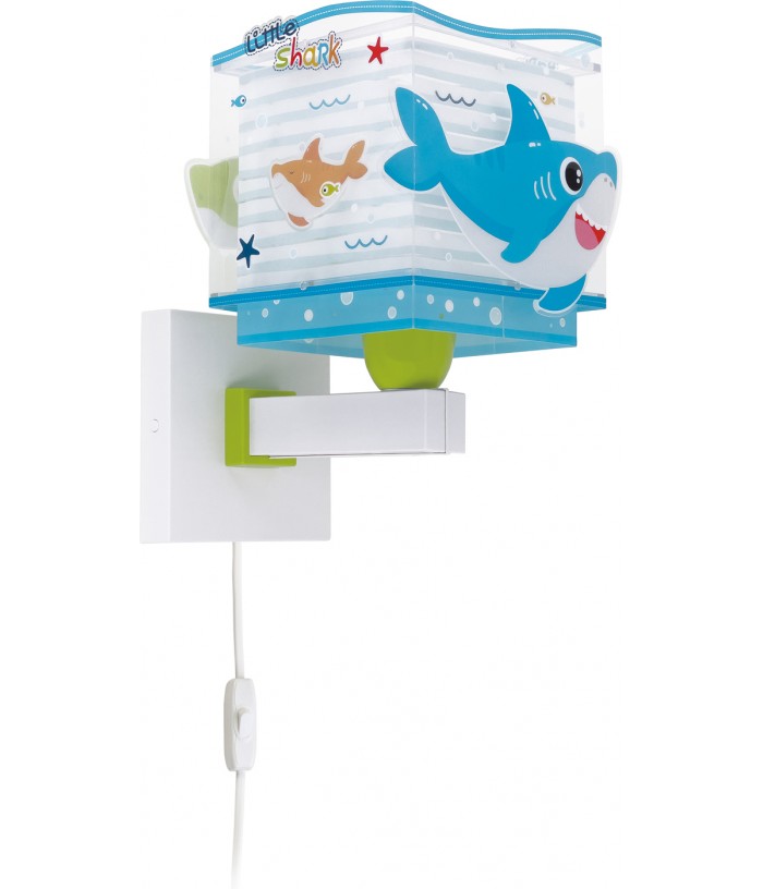 Aplique de pared infantil Little Shark Pequeño Tiburón